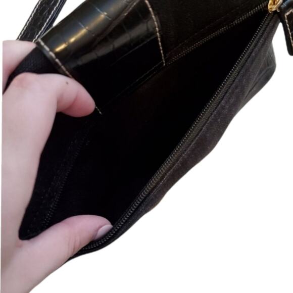 Black Etienne Aigner Shoulder Bag Purse - Picture 5 of 6